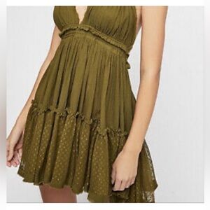 Free People Olive Mini Dress